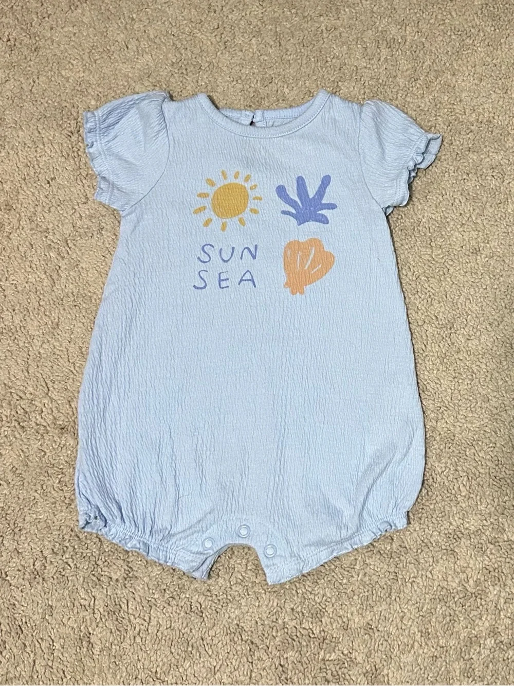Carter's Baby One-Piece Bundle - Orange, Coral, Cream, Light Blue